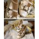 Iris Corolla Frame Square Heel Shoes(Reservation/8 Colours/Full Payment Without Shipping)